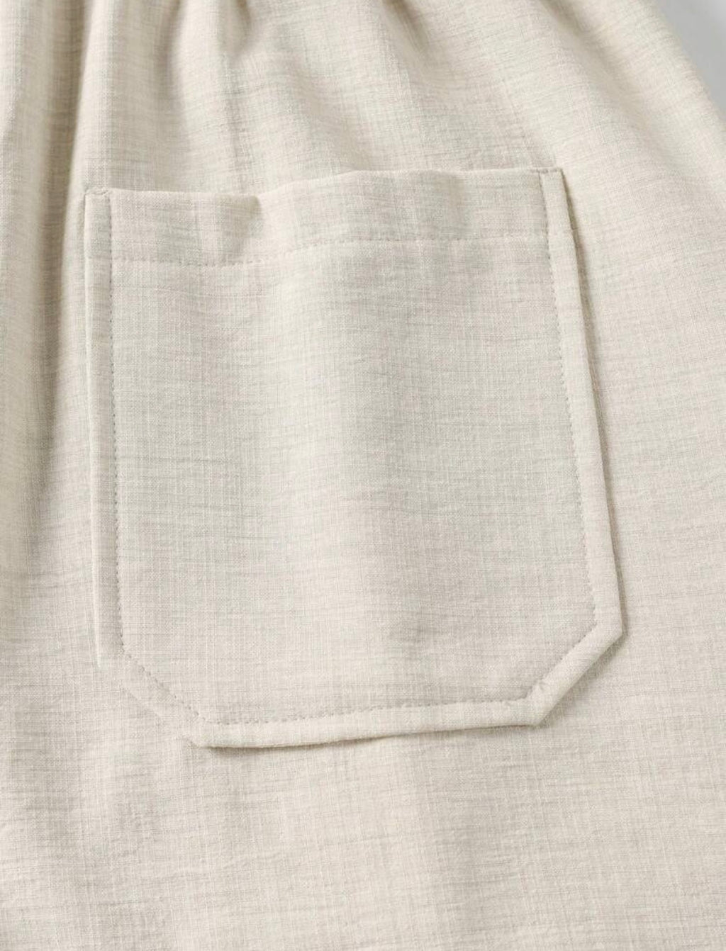 Men’s Linen-Look Henley Neck Polo Shirt & Shorts Two-Piece Set – Casual Summer Outfit