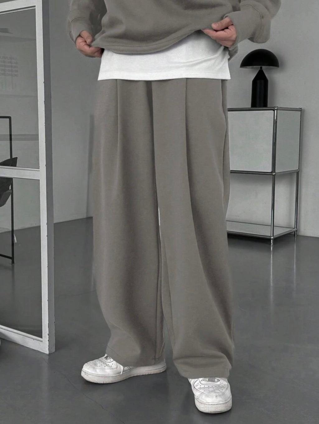 Men’s Fleece Sweatsuit Two-Piece Set – Autumn/Winter Casual Outfit