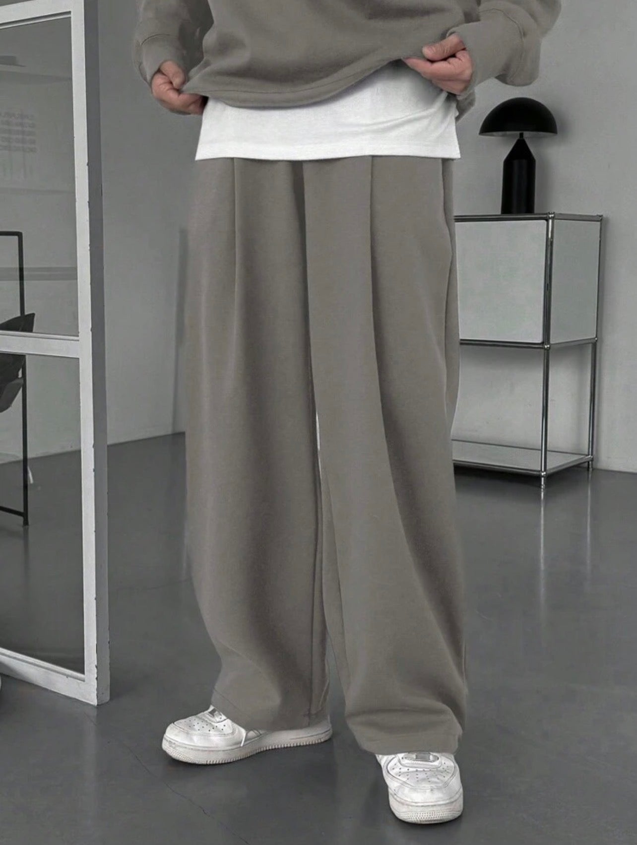 Men’s Fleece Sweatsuit Two-Piece Set – Autumn/Winter Casual Outfit