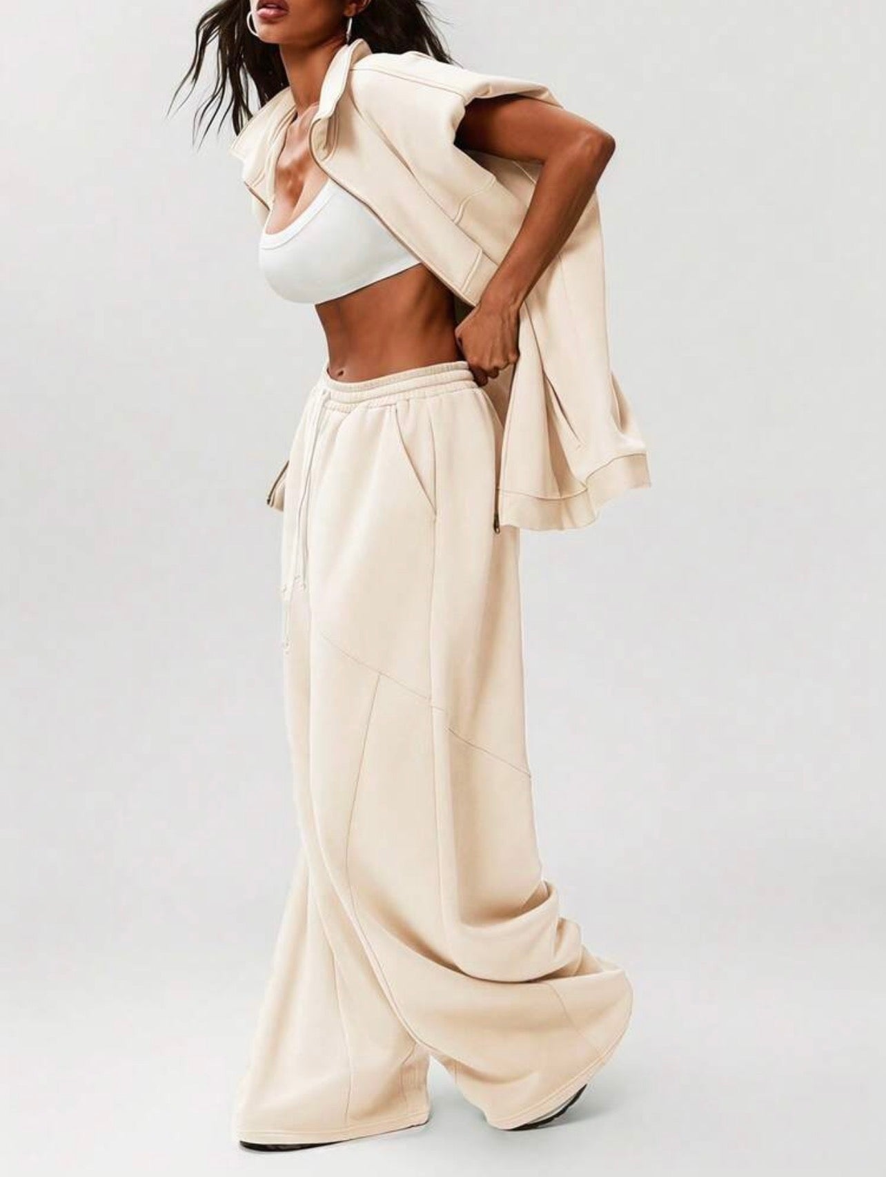Women’s Oversized Barrel Leg Sweatpants – Casual Streetwear Cozy Pants
