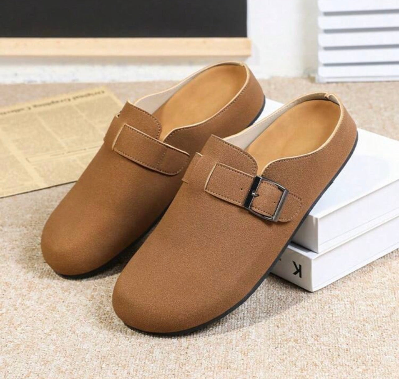 Men’s Slip-On Casual Slippers for Indoor & Outdoor Comfort