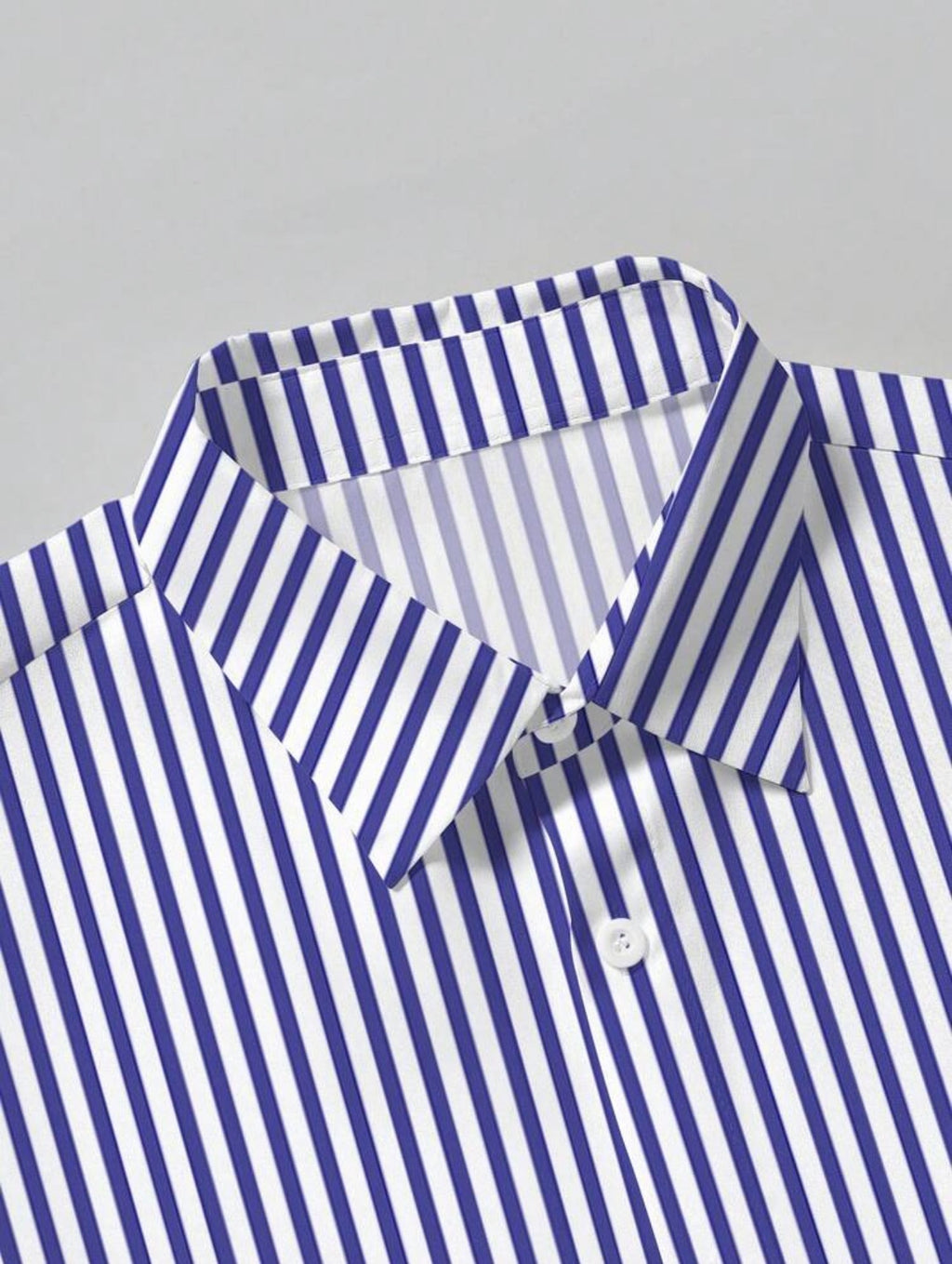 Men’s Contrast Color Button-Up Shirt & Shorts Two-Piece Set – Casual Vacation Outfit