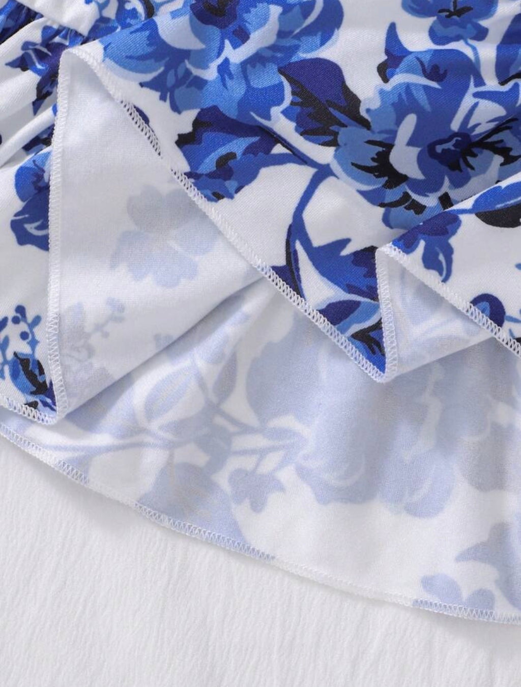 Toddler Girls Floral Waist Tie Back Bow A-Line Midi Dress for Summer Vacation.