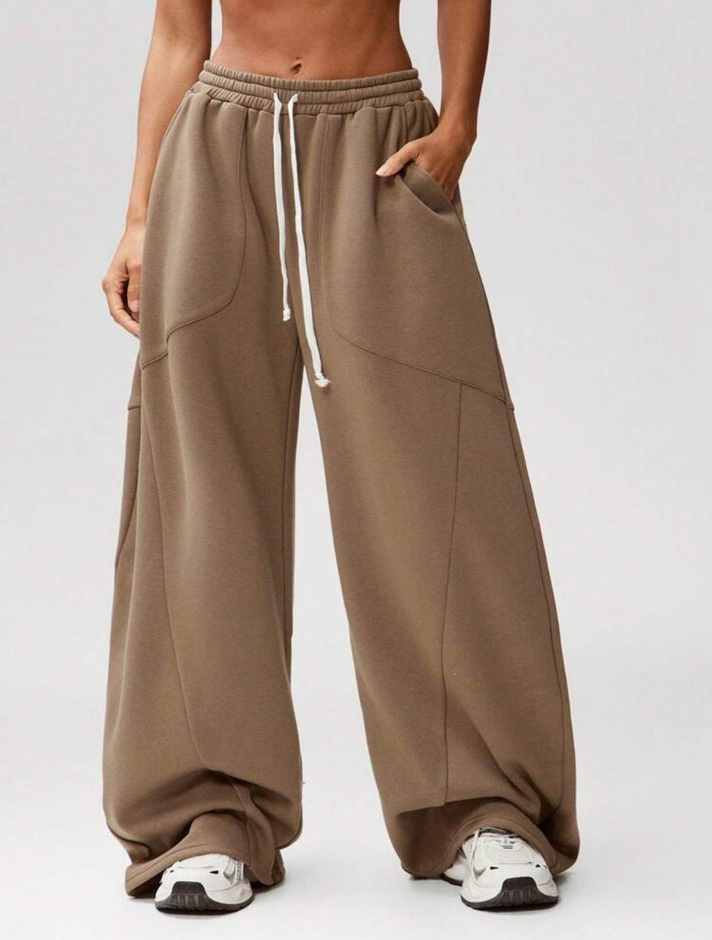 Women’s Oversized Barrel Leg Sweatpants – Casual Streetwear Cozy Pants
