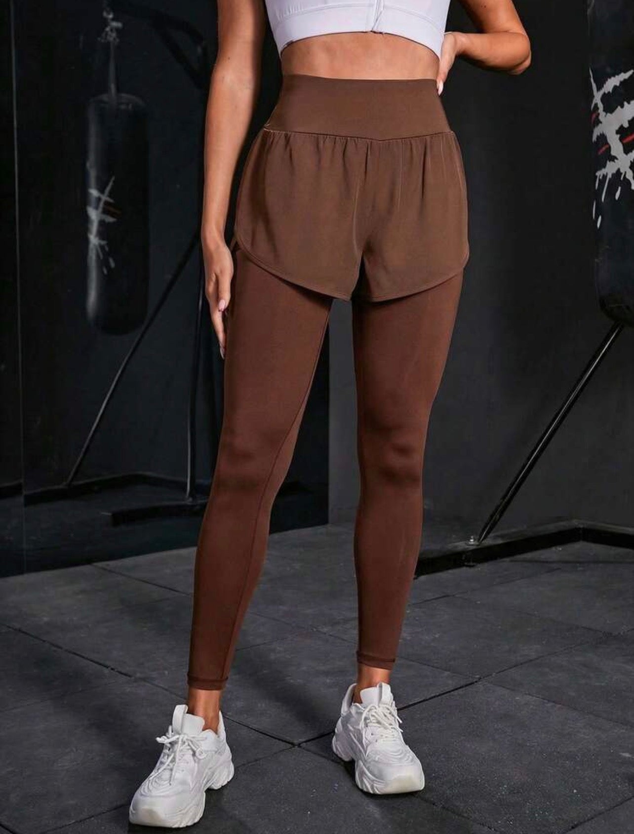 Women’s 2-In-1 Sports Leggings with Phone Pocket for Yoga & Workout