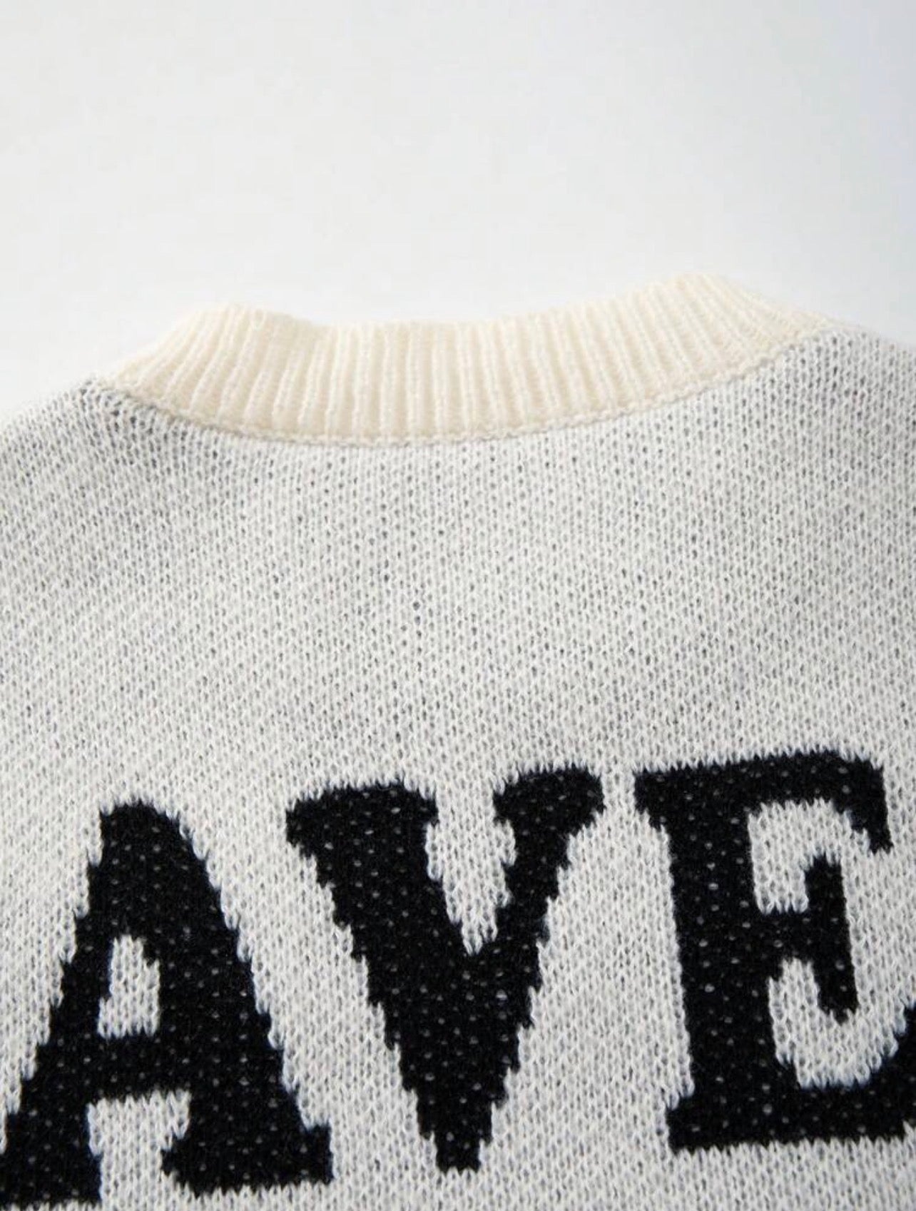 Men’s Numeric & Letter Print Pullover Sweater – Casual Loose Fit Knit Top