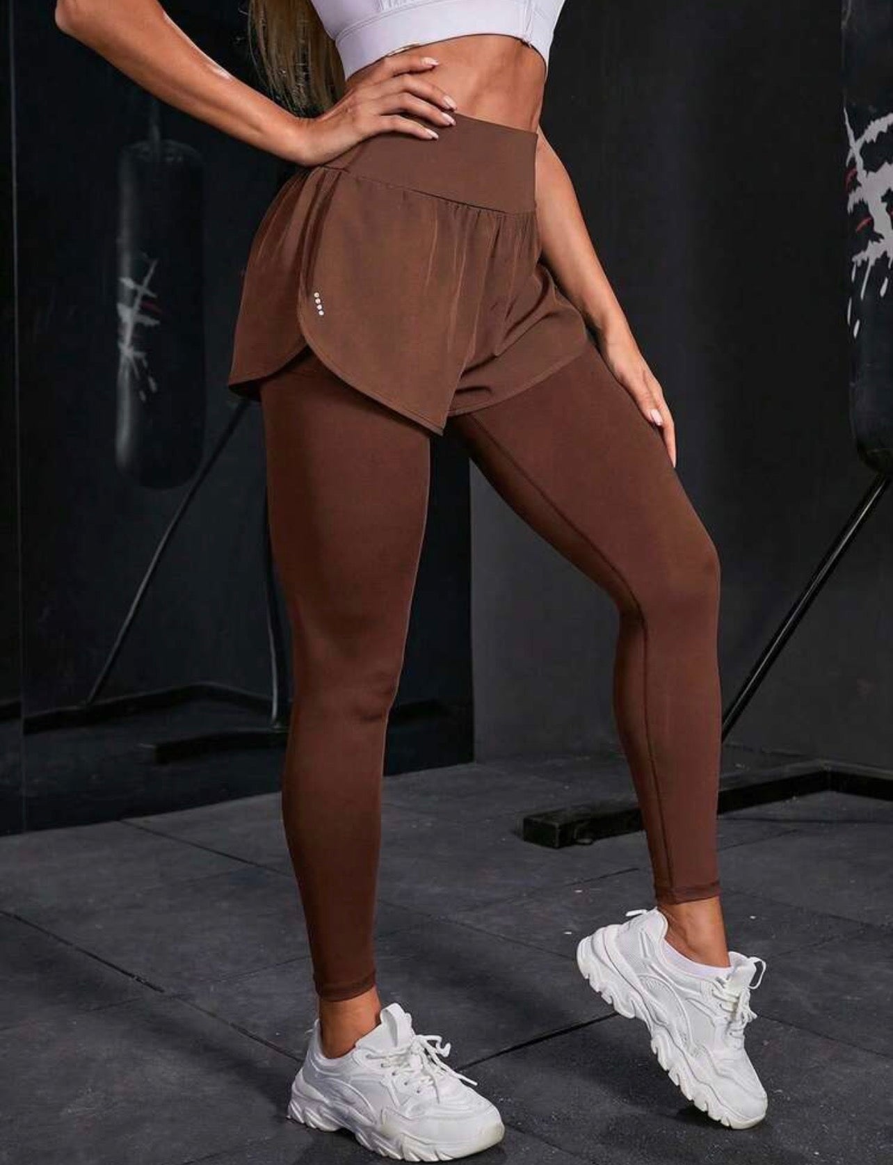 Women’s 2-In-1 Sports Leggings with Phone Pocket for Yoga & Workout