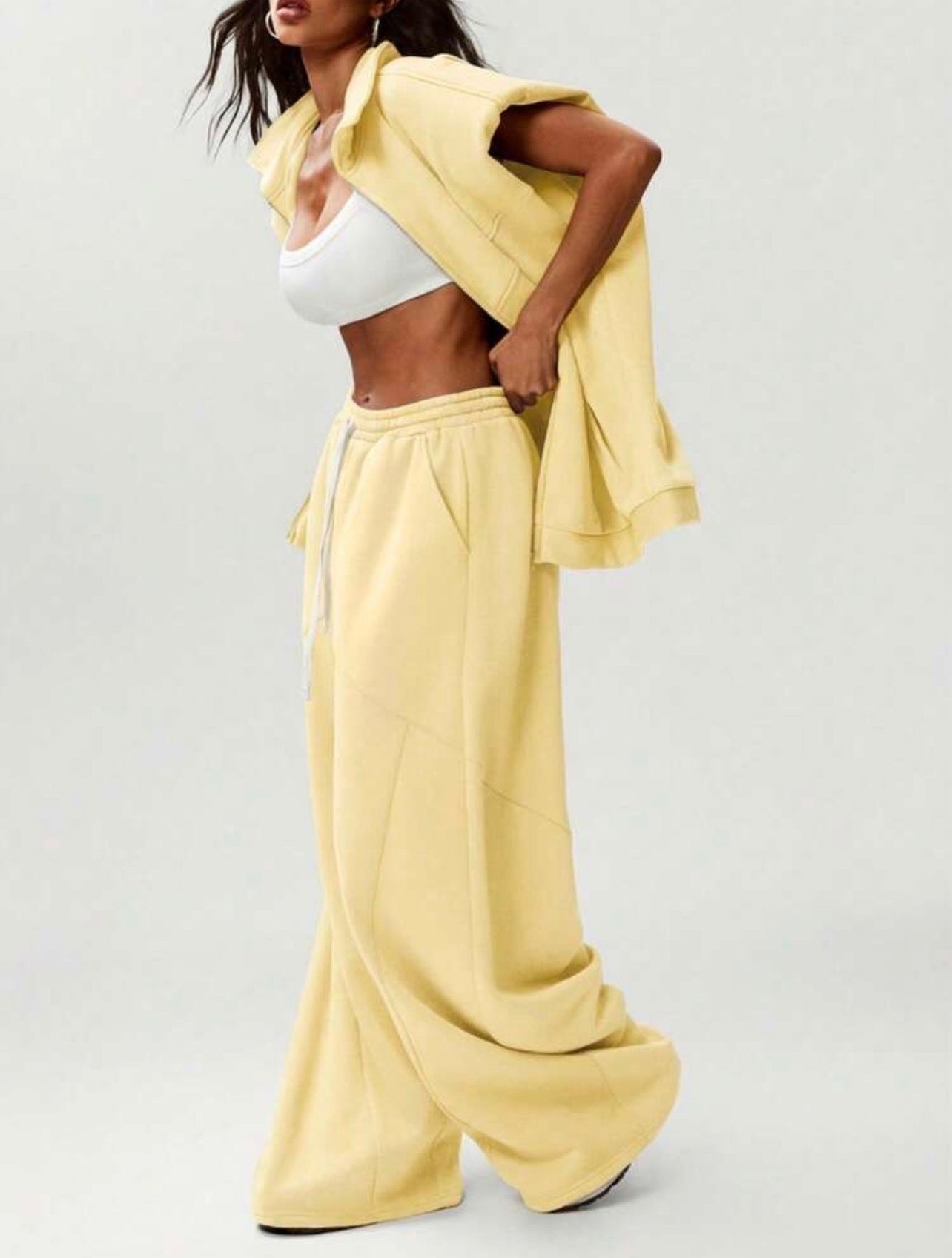 Women’s Oversized Barrel Leg Sweatpants – Casual Streetwear Cozy Pants