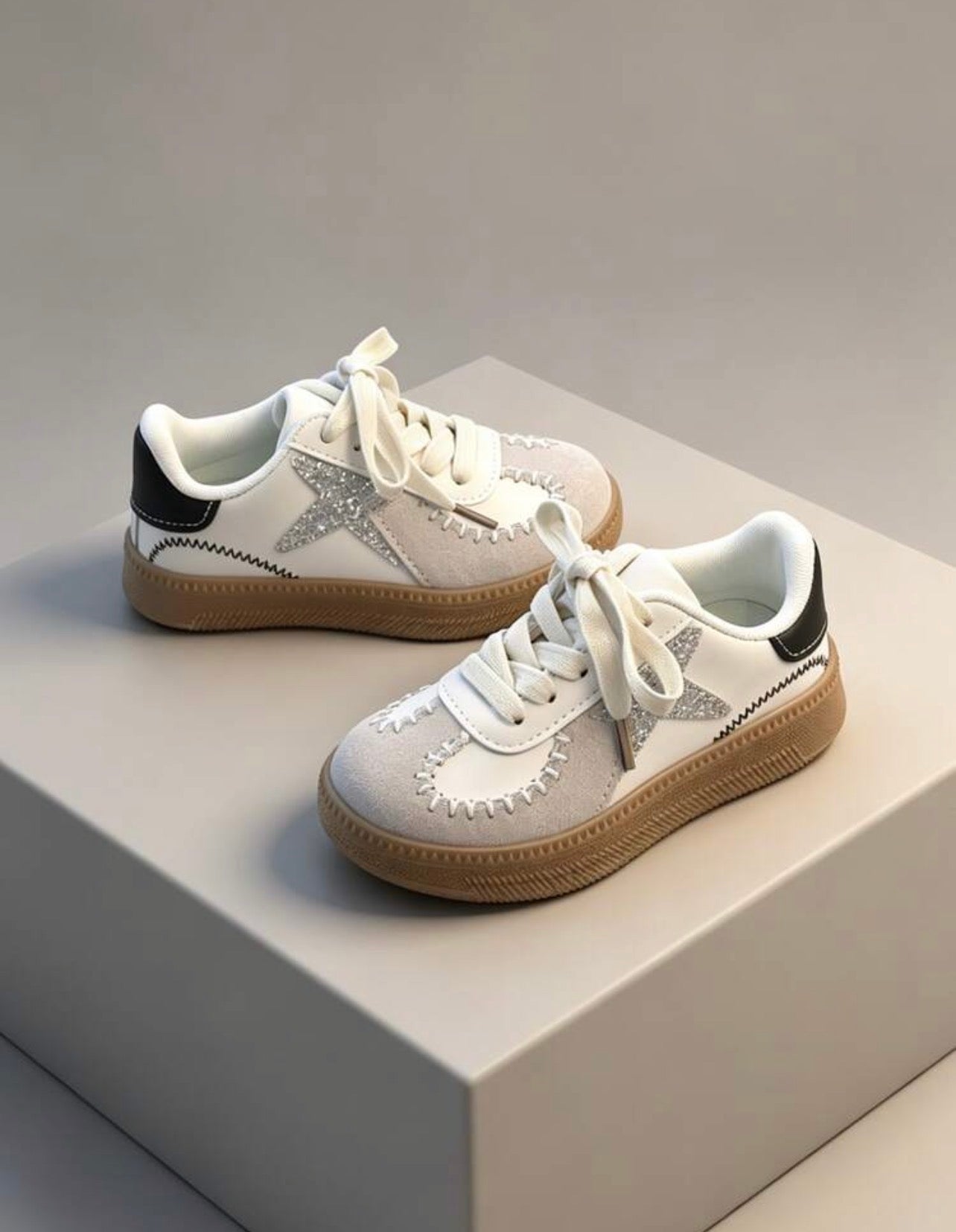 Kids’ Retro Lace-Up Sports Sneakers with Non-Slip Sole for Everyday Wear