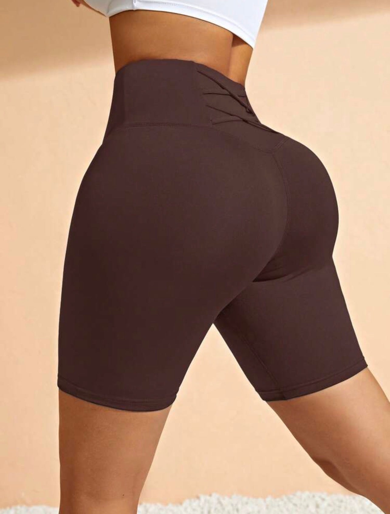 Women’s High Waist Casual Fitness Shorts