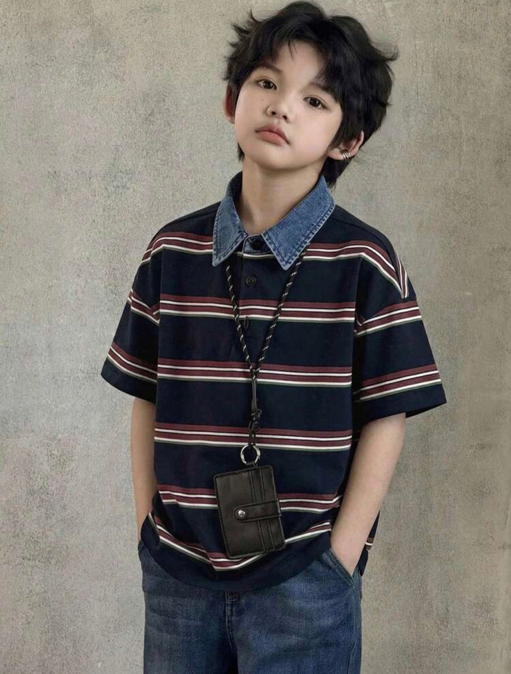 Tween Boys Colorblock Striped Long Sleeve Casual T-Shirt