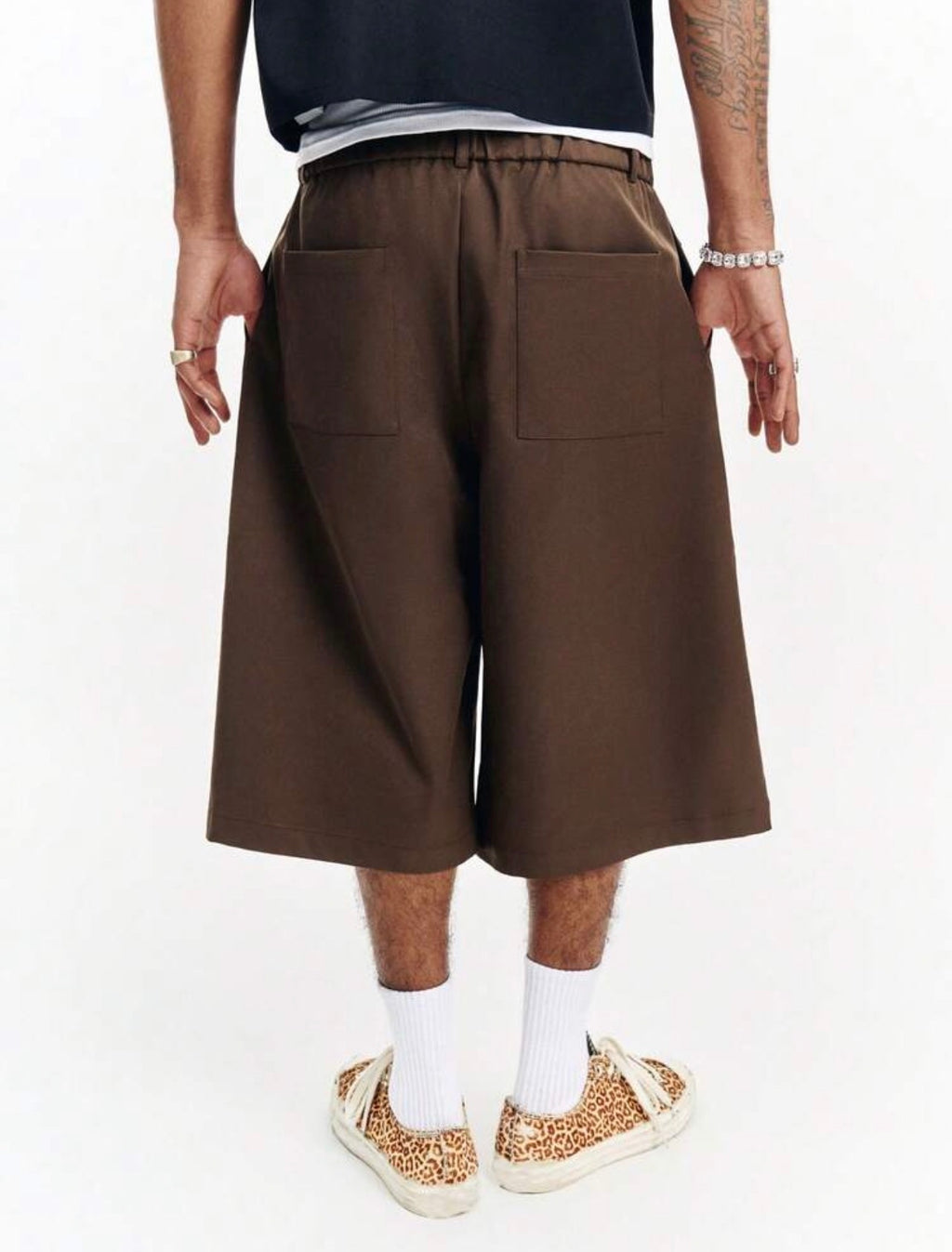 Men’s Solid Color Wide Leg Drawstring Pants – Loose Fit Casual Trousers