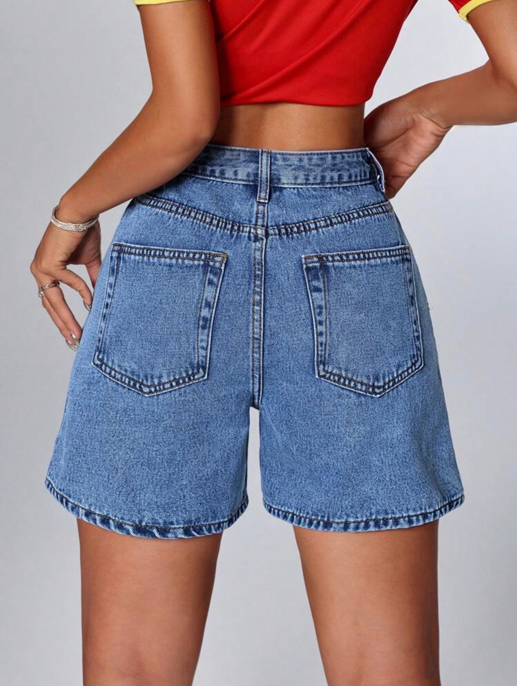 Women’s Casual Washed Loose Denim Shorts – Cotton Street Style Summer Wear
