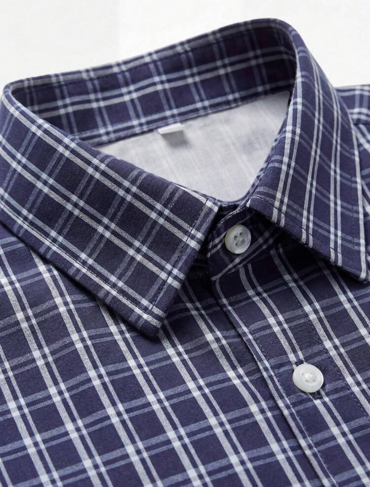 Men’s Loose Fit Plaid Shirt – Retro Checkered Short Sleeve Top