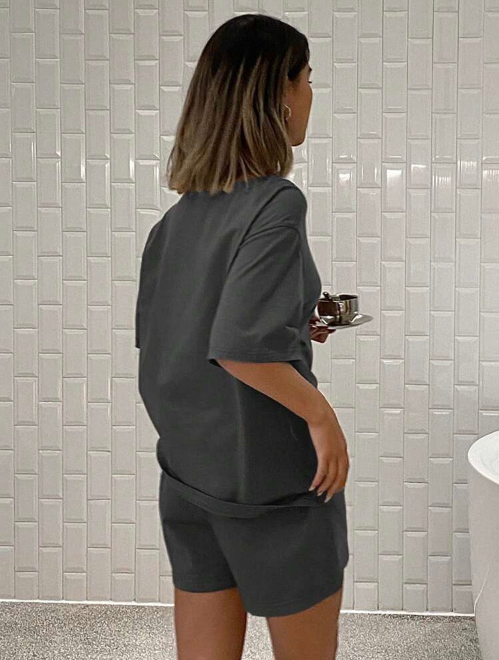 Women’s Printed Loose Shorts Pajama Set – Casual Homewear Outfit