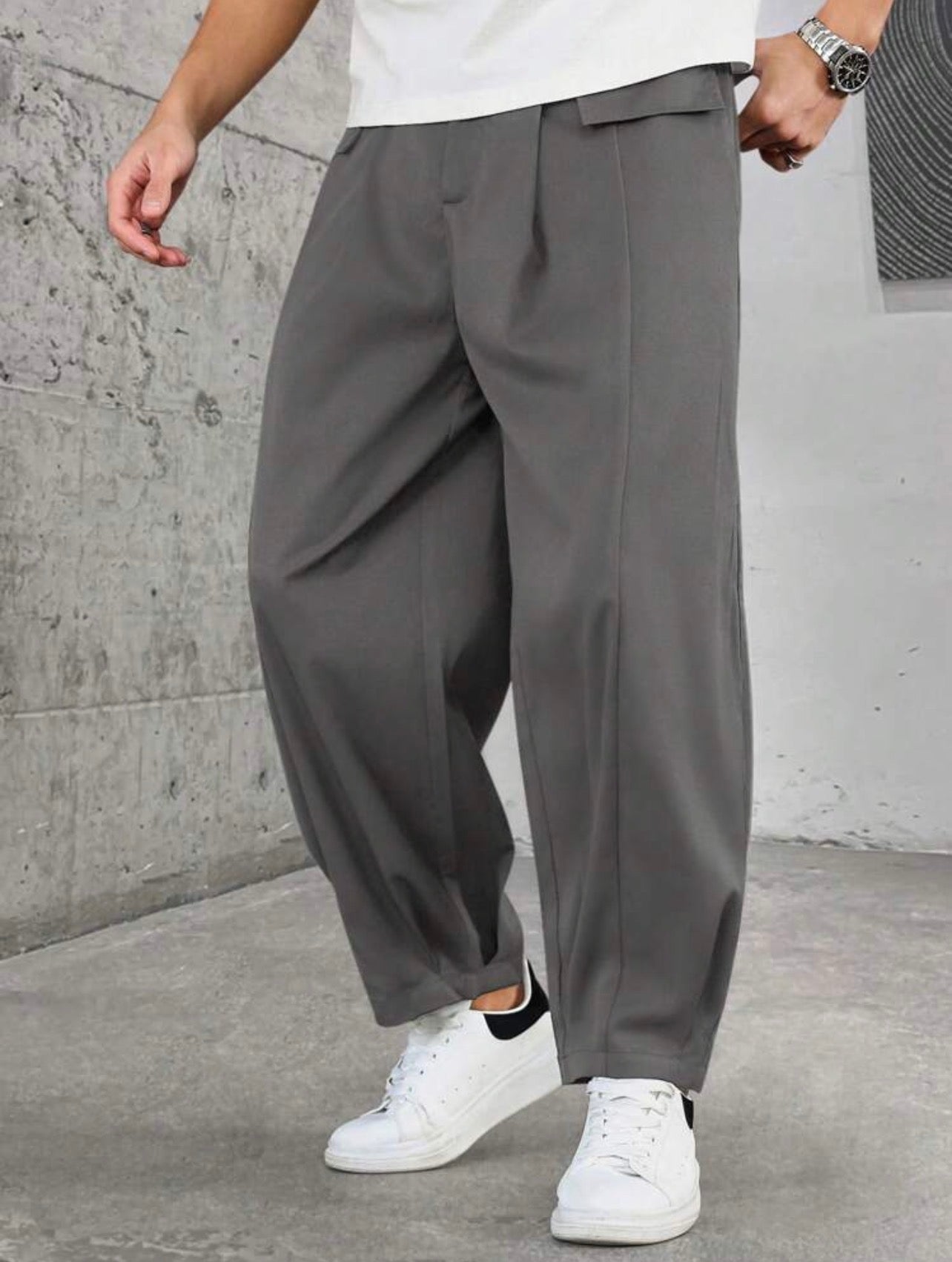Men’s Loose Fit Lantern Pants – Casual Baggy Streetwear Trousers