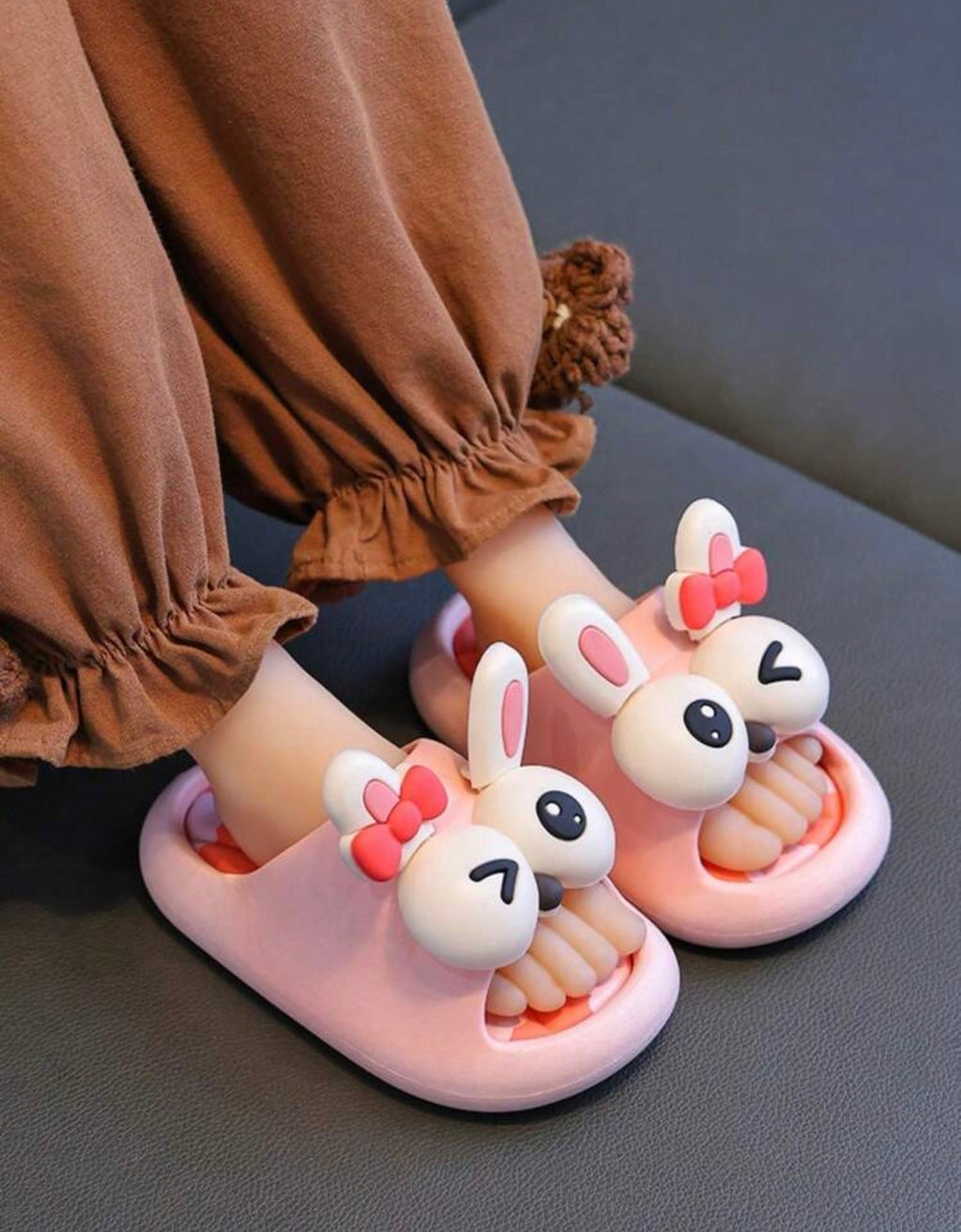 Kids’ Cute Cartoon PVC Indoor Slippers for Boys and Girls