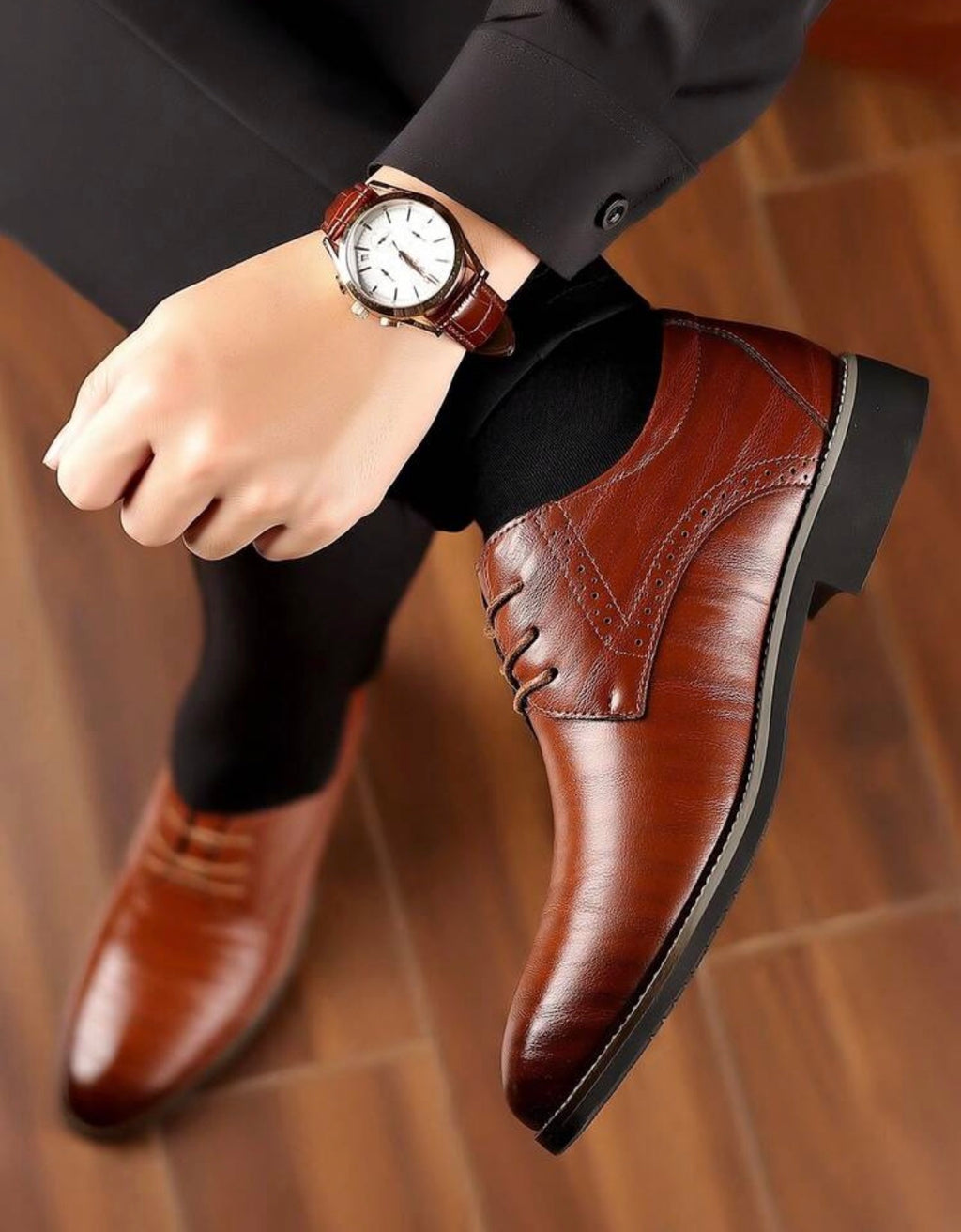 Men’s Pointed Toe Slip-On Business Casual Dress Shoes with Comfortable Low-Top Design