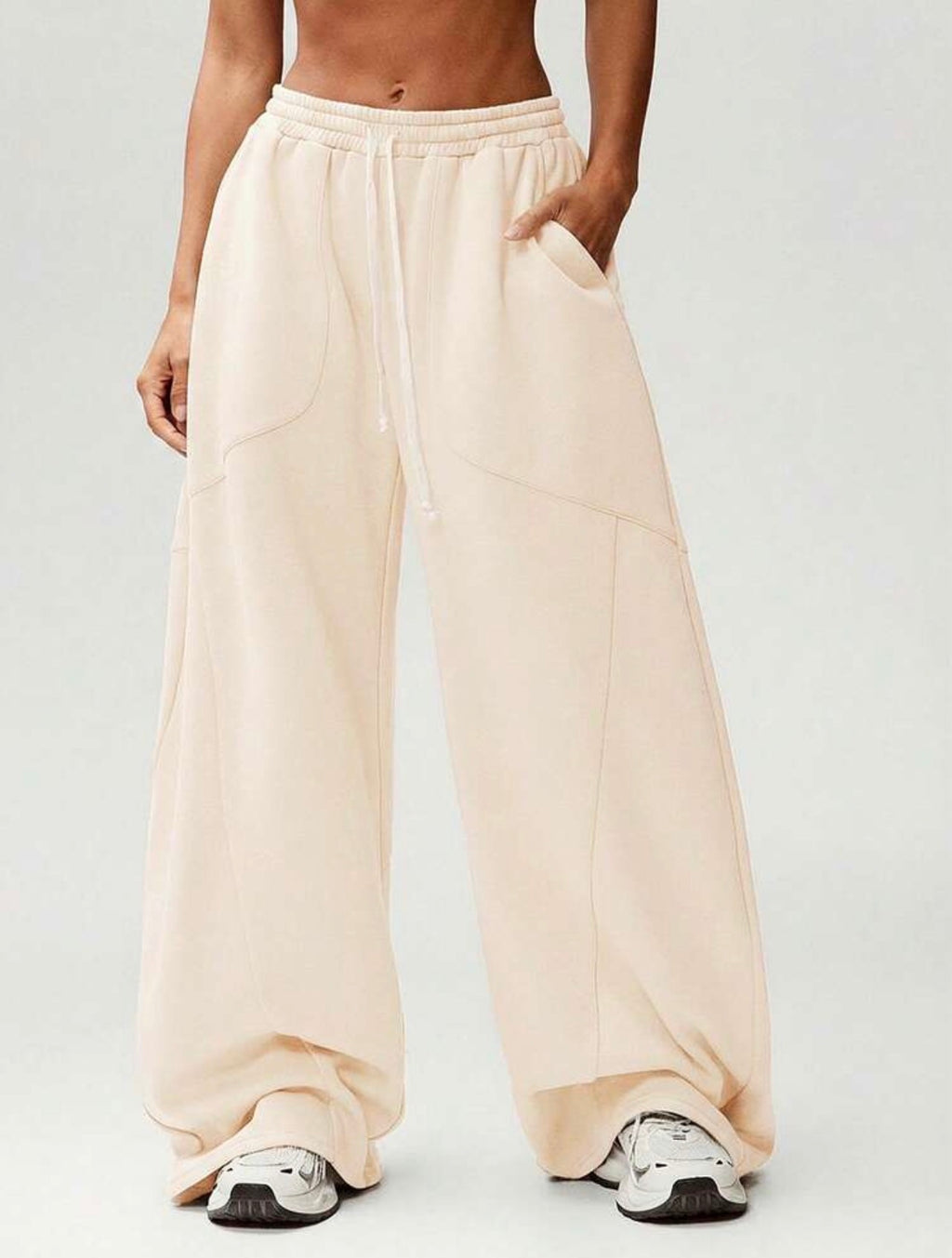 Women’s Oversized Barrel Leg Sweatpants – Casual Streetwear Cozy Pants