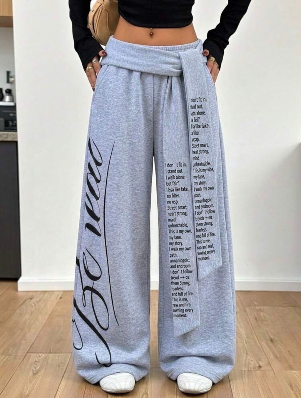 Women’s Casual Graphic Sweatpants – Everyday Comfortable Streetwear Pants