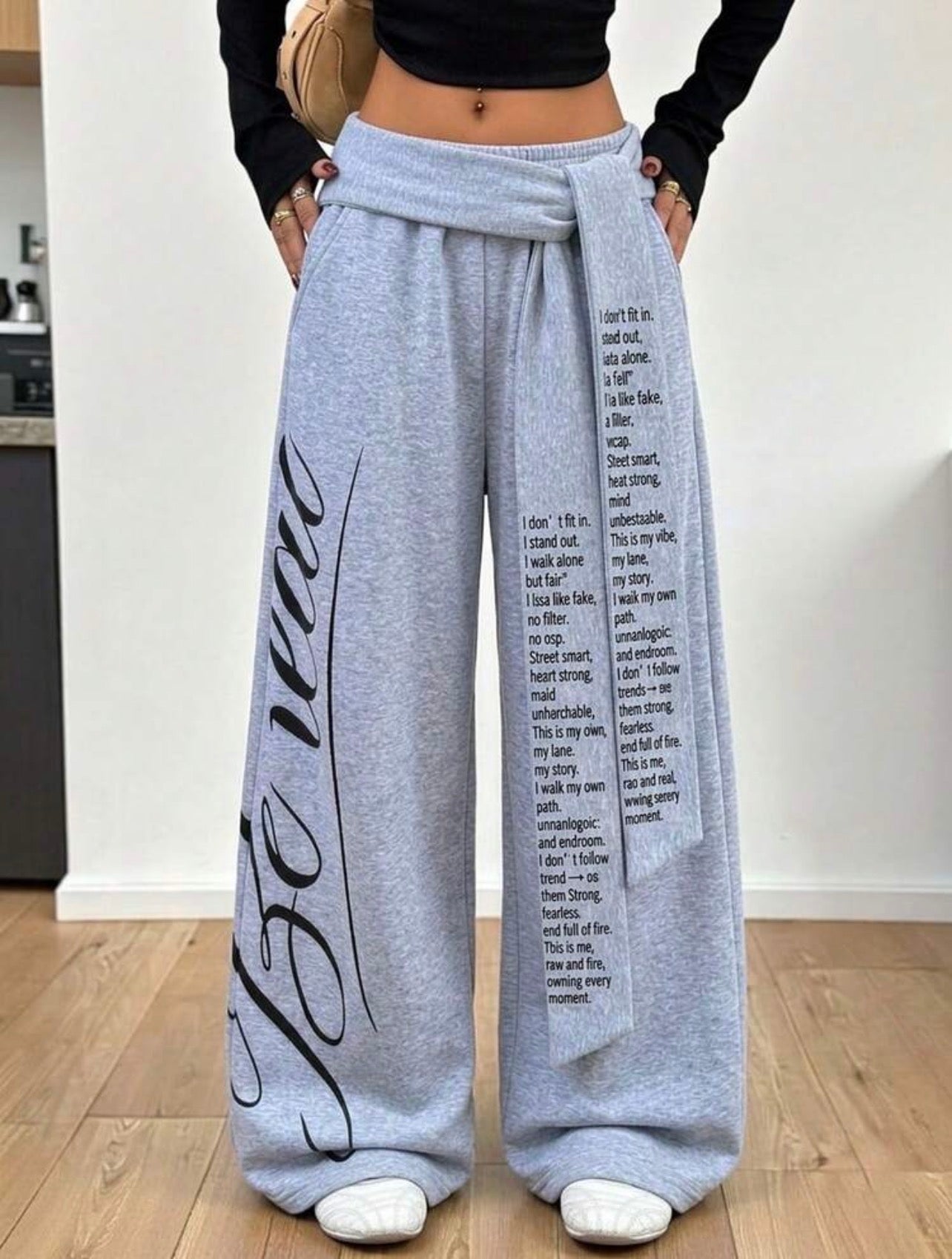 Women’s Casual Graphic Sweatpants – Everyday Comfortable Streetwear Pants