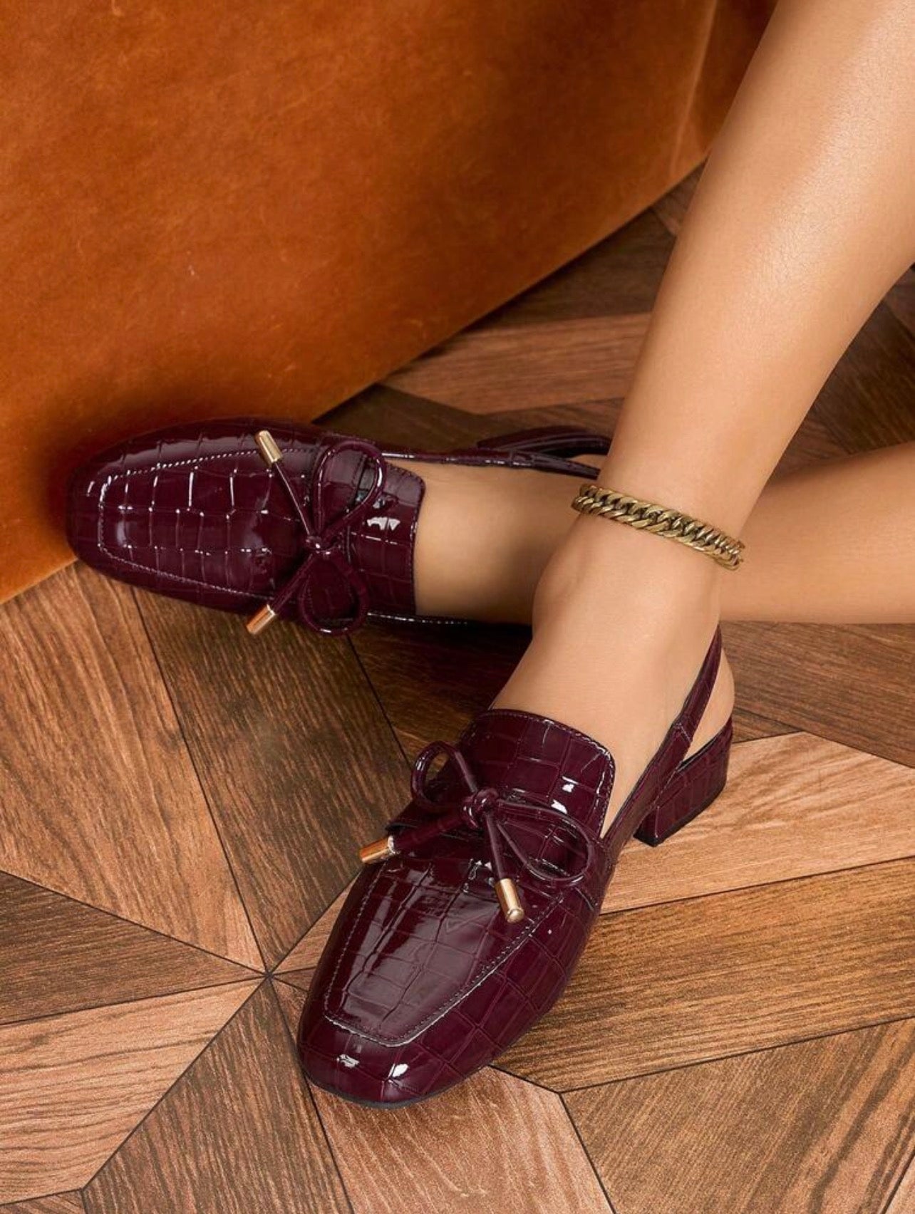 Women’s Breathable Backless Mule Flats – Low Heel Closed Toe Canvas Shoes