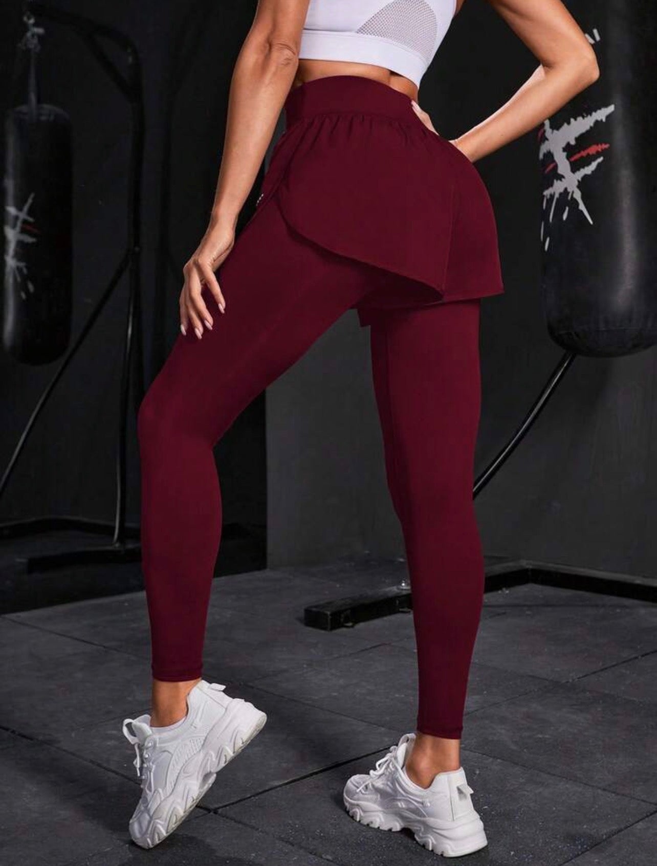 Women’s 2-In-1 Sports Leggings with Phone Pocket for Yoga & Workout