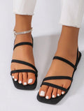 Women’s Lightweight Breathable Flat Sandals for Casual Outdoor Summer Wear
