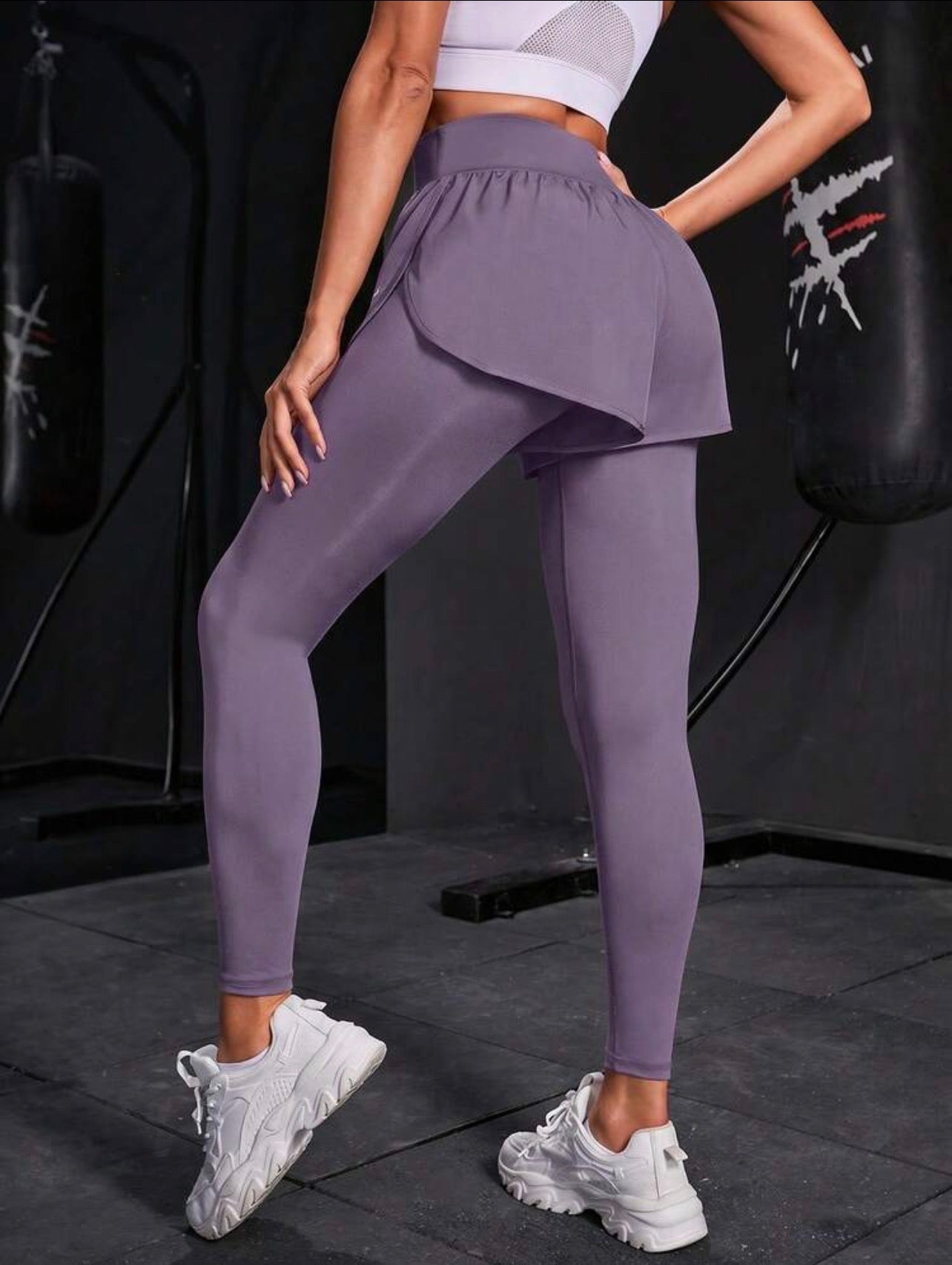Women’s 2-In-1 Sports Leggings with Phone Pocket for Yoga & Workout
