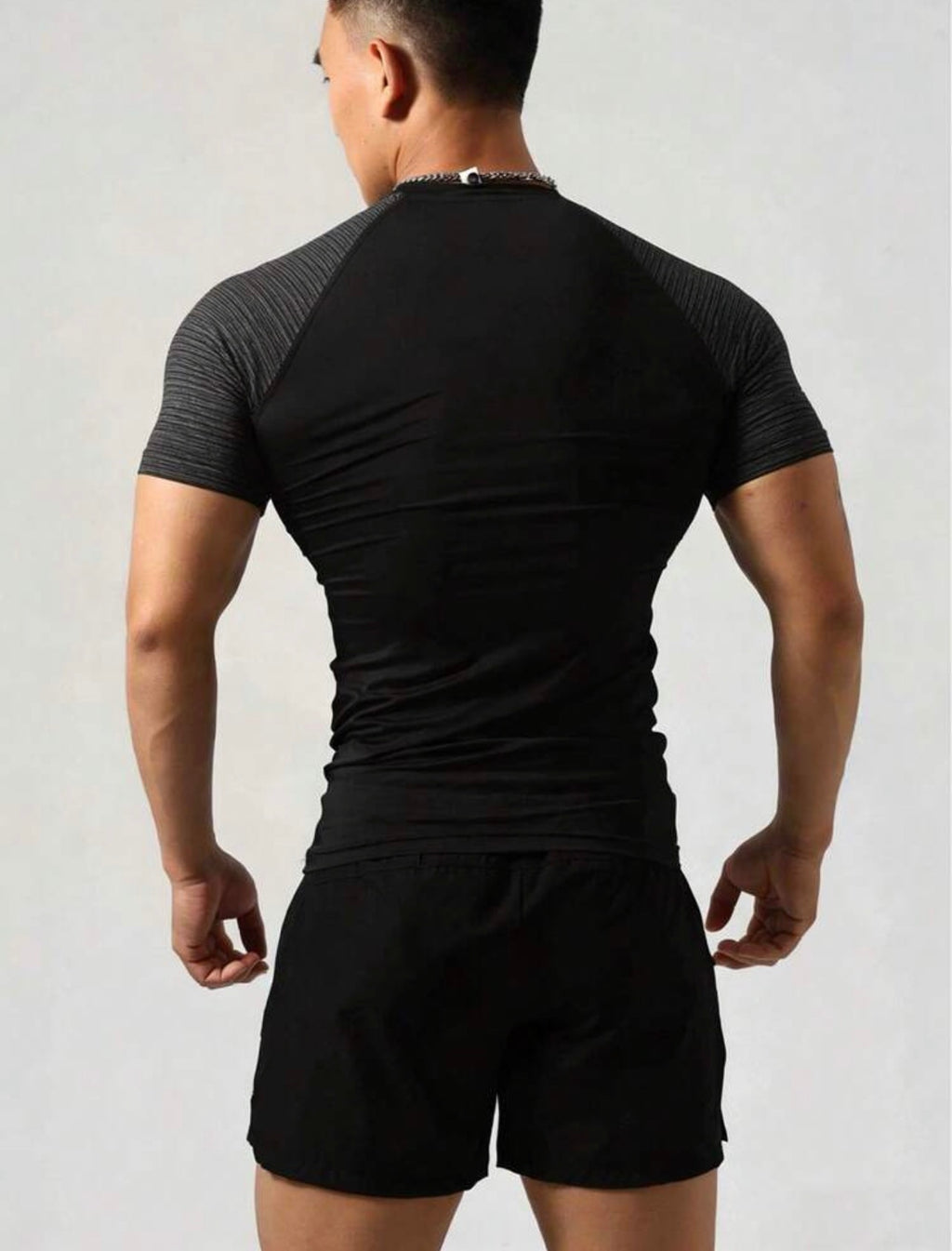Men’s Short Sleeve T-Shirt & Shorts Athletic Training Set