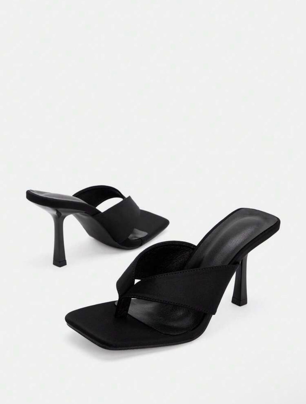 Women’s Minimalist High Heel Flip Flop Sandals – Fashion Kitten Heel Summer Shoes