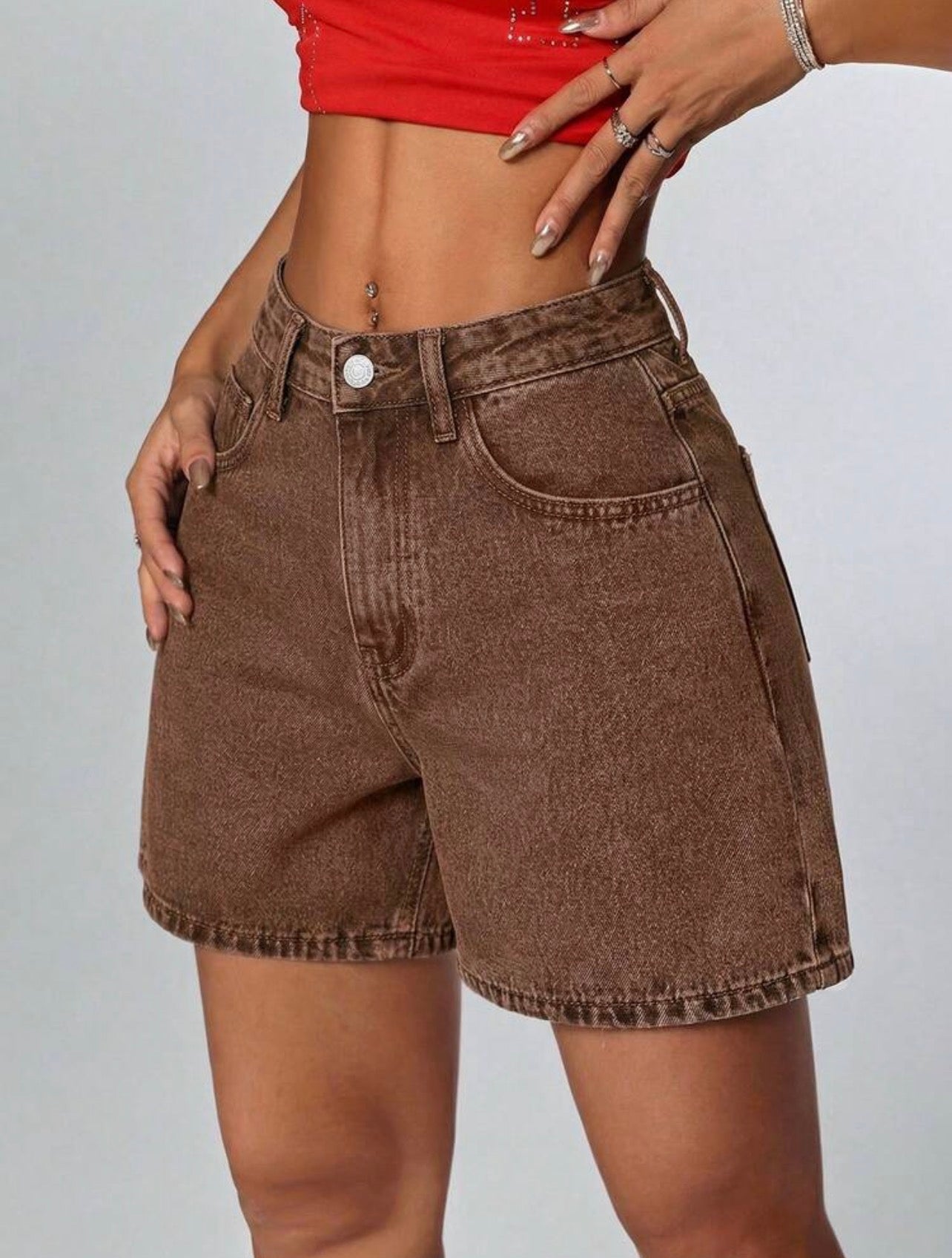 Women’s Casual Washed Loose Denim Shorts – Cotton Street Style Summer Wear