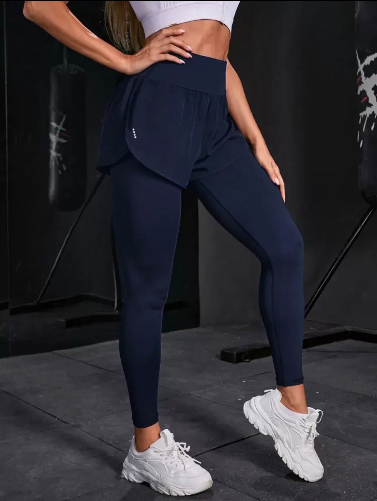 Women’s 2-In-1 Sports Leggings with Phone Pocket for Yoga & Workout