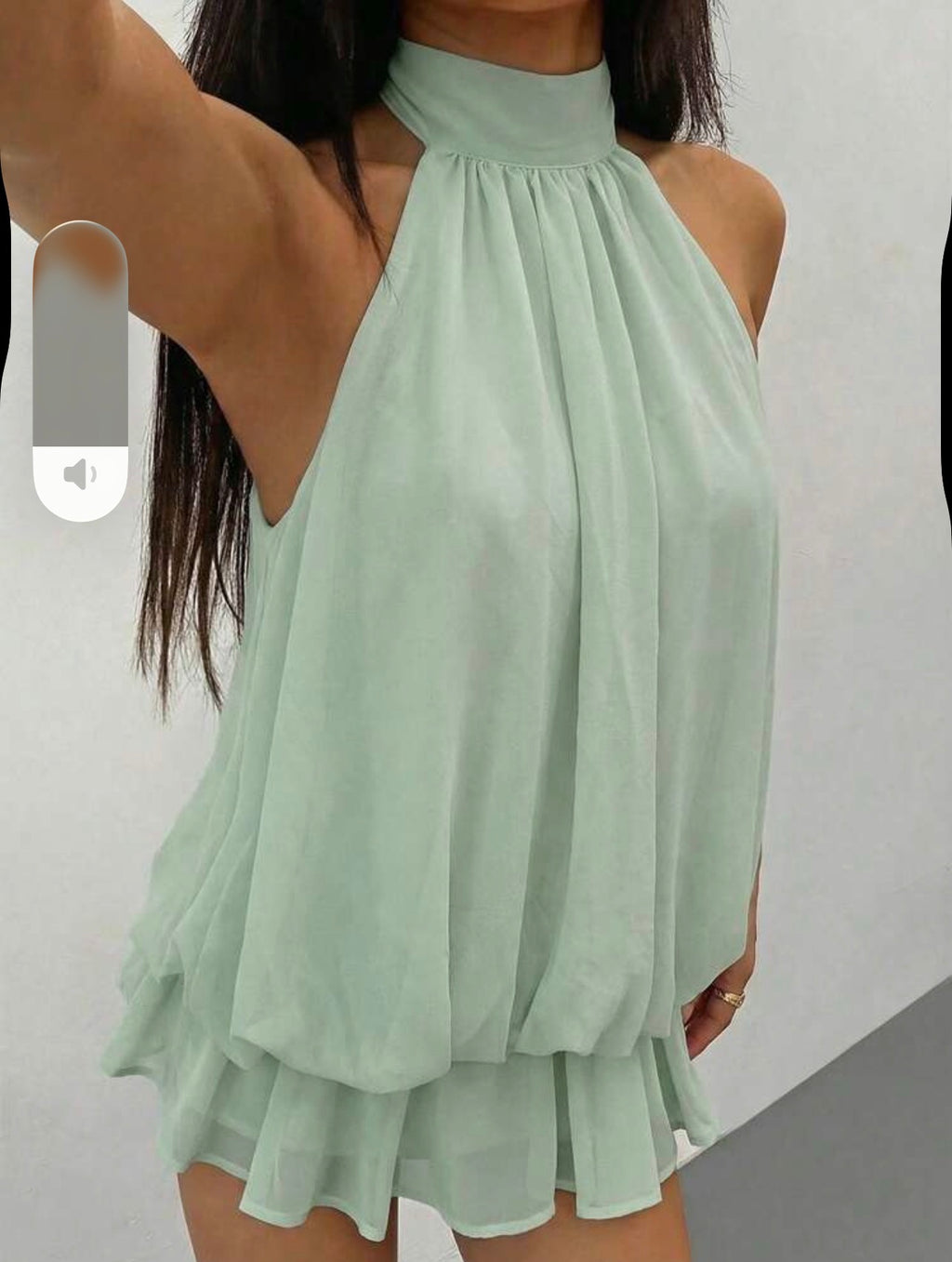 Elegant Sleeveless Tie-Neck Mini Dress for Women – Chic Party & Casual Wear Dress