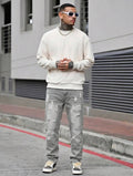 Men’s Straight Leg Distressed Jeans – Casual Outdoor Denim Pants