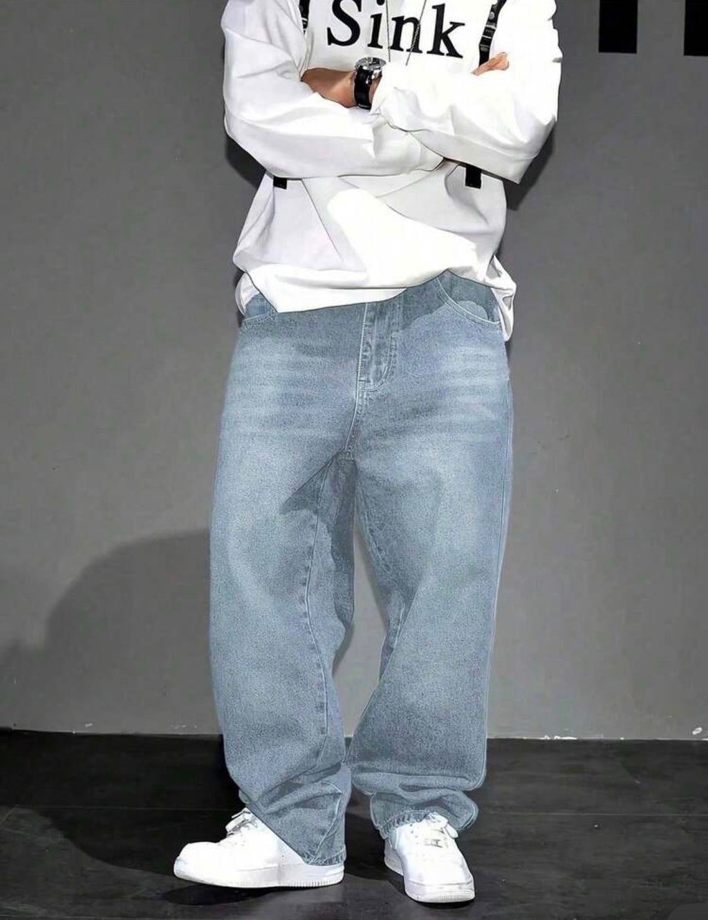 Y2K Straight Leg Washed Denim Jeans for Teenage Boys – Casual Streetwear Style
