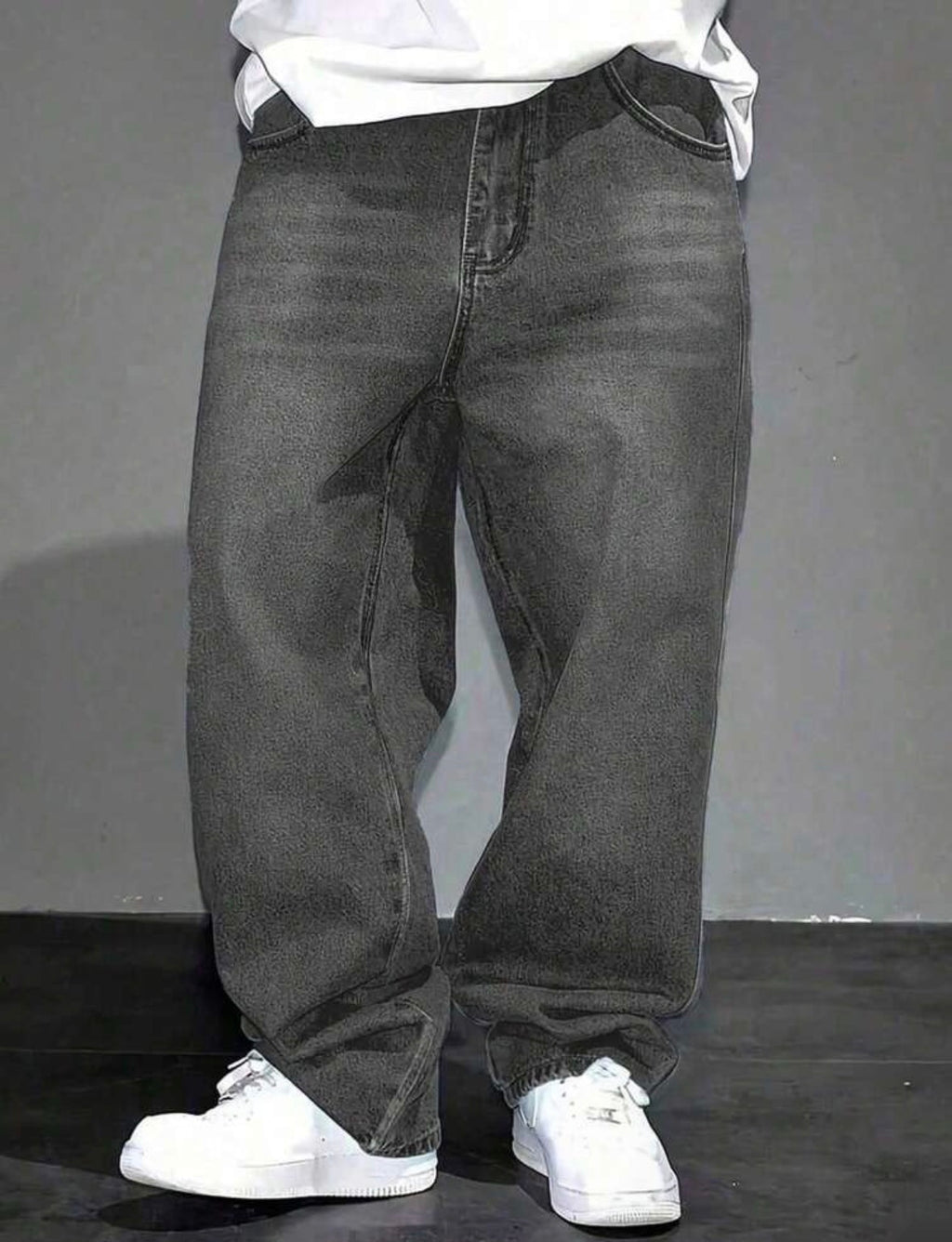 Y2K Straight Leg Washed Denim Jeans for Teenage Boys – Casual Streetwear Style